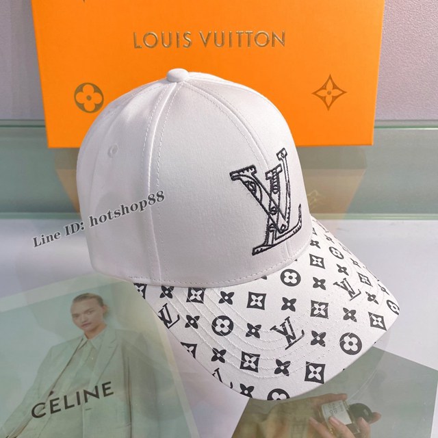 LV專櫃新品路易威登刺繡棒球帽 男女通用遮陽帽 mmyj3128